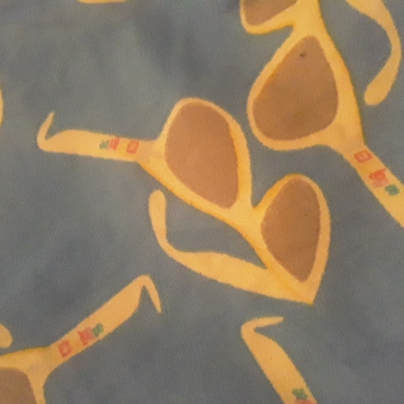 Lularoe blue with yellow sunglasses leggings - Picture 2 of 3